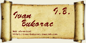 Ivan Bukorac vizit kartica